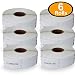 6 Rolls Dymo 30333 Compatible 1/2" x 1"(12mm x 24mm) LabelWriter Self-Adhesive White Extra Small 2-Up Multipurpose Labels