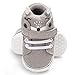 Iuhan Cotton Baby Girl Boys Fox Hight Cut Shoes Anti-Slip Infant Soft Sole Sneaker (Age:6~12 Month, Gray)