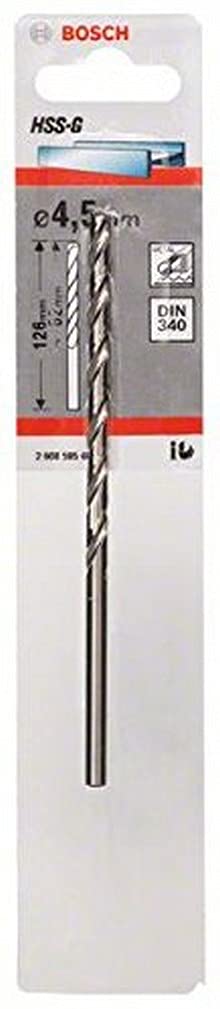 Bosch Professional 1x HSS-G Metal Drill Bit (for metal, Ø 4,5 mm, Robust Line, Accessory Drill Driver)