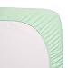 American Baby Company Heavenly Soft Chenille Fitted Crib Sheet for Standard Crib and Toddler Mattresses, Mint, for Boys and Girls, Pack of 1