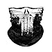 Seamless Neck Gaiter Shield Scarf Bandana Face Mask Seamless UV Protection for Motorcycle Cycling Riding Running Headbands (Black-AX)