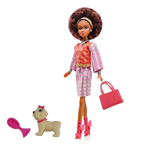 Queens Of Africa Black Doll Wuraola Curly Natural Hair Black