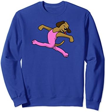 Unisex Ballet Dancing Puppy Dog with Boys Leotard Kids Sweater Large Royal Blue