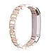 Fitbit Alta Band, Newest Premium Replacement Accessory Metal Watch Bands Bracelet Strap for Fitbit Alta (No Tracker) (Gold)
