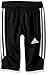 adidas Youth Soccer Tiro 17 3/4 Pants, Black/White, Medium