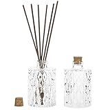 MyGift Vintage Diamond-Faceted Glass Diffuser