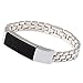For Fitbit Alta HR and Alta Bands, bayite Metal Bands Silver 5.5