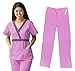 Material Girl Womens Scrub Sets Top and Pants Nurse Uniform 7872
