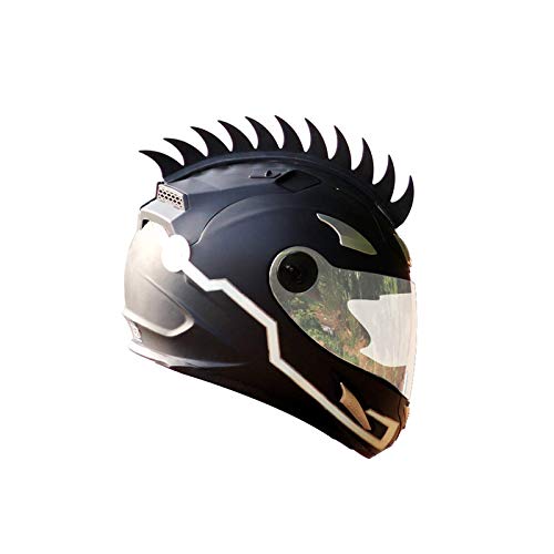 Gear Up Helmet Accessory Cuttable Rubber Mohawk/Spikes for All Motorcycles Dirt Bike and Normal Helmets (BLACK) 1 Gear Up Helmet Accessory Cuttable Rubber Mohawk/Spikes for All Motorcycles Dirt Bike and Normal Helmets (BLACK)