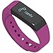 Toprime Fitness Tracker Wearable Waterproof Smart Band with Multi-Functions for Andriod and iOS (Purple)