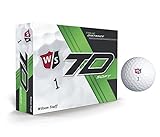 Wilson WGWP39310 True Distance W/S Soft WH 12-Ball, White (Pack of 12), Large