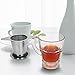 Tea Infuser,Tea Strainer,2 PACK 304 Stainless Steel Water Filter with Double Handles for Hanging on Teapots, Mugs, Cups to steep Loose Leaf Tea and Coffee,Cold Brew Coffee Maker. FDA Approved.