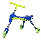 Zoom Bike® Kids Trike for Indoor and Outdoor Use / Foldable and Lightweight - Non-Scratch Wheels - No Setup Needed!