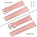GEAK Replacement Bands for Fitbit Versa (3 Pack), Classic Accessories Bands with Secure Aluminum Buckle for Fitbit Versa Smart Watch, Women Men Kids,Small White Peach Periwinkle