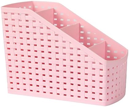 Fanmeili SN2220 Desktop Organizer Desk Storage Container, Pink