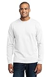 Port & Company Men's Tall Long Sleeve 50/50 Cotton/Poly T Shirt