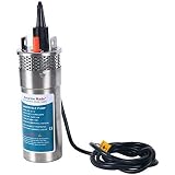Amarine Made 24V Stainless Shell Submersible 3.2GPM 4" Deep Well Water DC Pump/Alternative Energy Solar Battery SPX-24-12