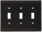 Amertac 84TTTVB 3 Toggle Steps Wallplate, Aged Bronze