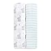 aden + anais Essentials Swaddle Blanket, Muslin Blankets for Girls & Boys, Baby Receiving Swaddles, Newborn Gifts, Infant Shower Items, Toddler Gift, Wearable Swaddling Set, 2 Pack, Elephant