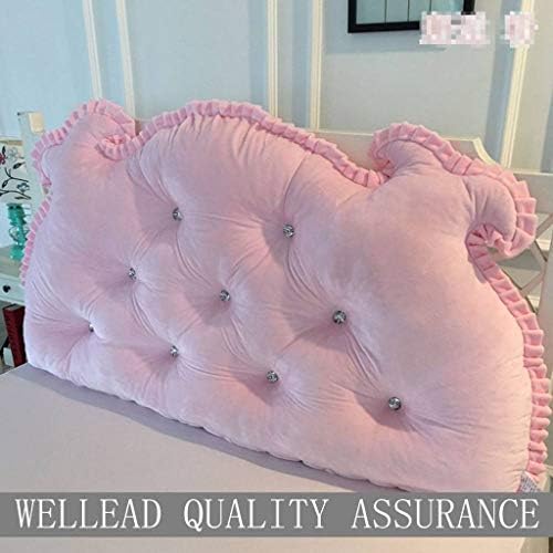 Bed Wedge Pillow Bed Backrest, Double Triangle Pillow Washable Filled Wedge Cushion for Sofa Bed, Bedroom, Living Room-W-1.0M