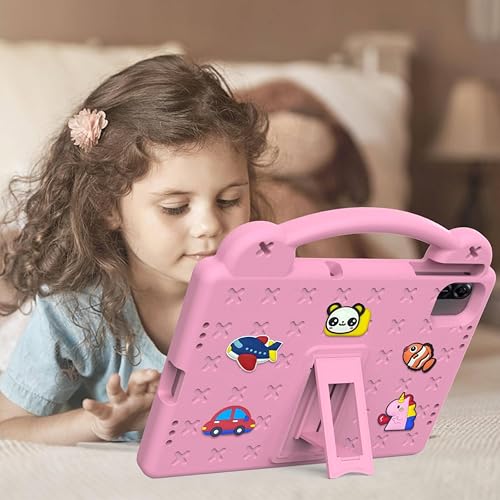 Vurtboly Kids Case Compatible with Honor Pad X8a 11Inch 2024, Cute Full Body Protective Cover with Handle Stand, Lightweight Shockproof Cover with Shoulder Strap Kickstand for Honor Pad X8a 2024