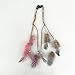 Fodattm 6PCS Lady Women Handmade Colourful Boho Hippie Hair Extensions with Feather Clip Comb Hairpin Headdress Headband DIY Accessories