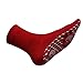 Self Heating Therapy Magnetic Socks Tourmaline Magnetic Unisex winter warm socks for massage Skiing (Red)