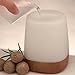 SpaRoom SpaMist Wood Grain Ultrasonic Aromatherapy Diffuser and Ultrasonic Cool Misting Humidifier for Essential Oils