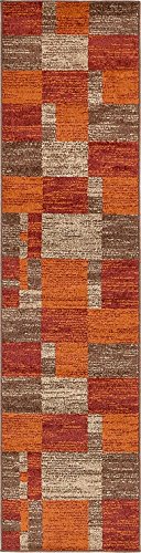 Unique Loom Harvest Collection Multi 3 x 10 Runner Area Rug (2' 6" x 10')