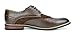 Bruno MARC PRINCE-09 Men's Oxford Modern Classic Brogue Wing-Tip Lace Up Leather Lined Perforated Dress Oxfords Shoes Dark-Brown Size 9.5