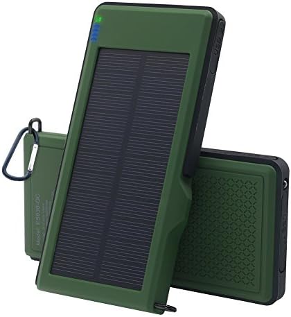 Solar Charger 10000mAh - VIGLT Portable Charger Quick Charge 3.0 Power Bank Solar phone Charger Dual USB Outdoor External Battery Waterproof for iPhone X 8 7 7s 6 Plus, Samsung Galaxy S7