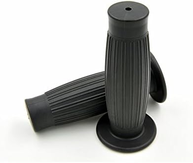 Motorcycle Vintage Handlebar Grip for Honda Suzuki Yamaha Kawasaki CG125 CB400 (Grey)