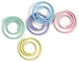 CREATIVE IMPRESSIONS Mini Painted Metal Spiral Clips 25/Package, Pastel Assortment