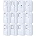 GE Personal Security Window/Door, 12-Pack, DIY Protection, Burglar Alert, Magnetic Sensor, Off/Chime/Alarm, Easy Installation, Ideal for Home, Garage, Apartment, Dorm, RV and Office, 45989, White