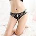 Underpants ，Beautyvan Comfortable 2016 New Open Butt Backless Panties Thongs Lingerie Underwear (Black)