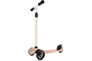 Kinderfeets Kindserscooter Toddler Scooter with LED Wheels - Cream