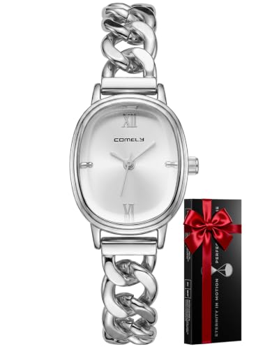 CIVO Women's Watches Gold Analogue: Oval Watch Dial Minimalist Waterproof – Women's Stainless Steel Bracelet Watch Gifts Birthday Valentine's Day