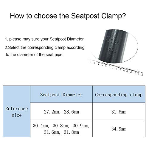 Bicycle Quick Release Seatpost Clamp Blue 34.9mm MTB Road Bike Casual Aluminium Alloy Tube Clip