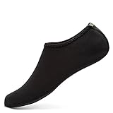 CIOR Water Skin Shoes Aqua Socks With New Upgraded Durable Outsole,HSX.Black,S