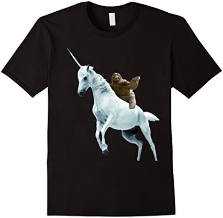 Mens Unicorn Sloth T Shirt Design- Funny Animal T Shirt Medium Black