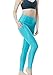 TSLA Yoga Pants Leggings Mid-Waist/High-Waist Tummy Control w Pocket Series, Pocket Contour(fyp54) – Aqua, Medium [Size 8-10_Hip39-41 Inch]thumb 2