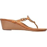 Vionic Women's Park Orchid Toepost Wedge Caramel Size 7