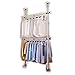 Goldcart 3202 Telescopic Garment Rack, Heavy Duty Design Movable DIY by Hand No Damage to Wall Ceiling Hanging Rail, 0.7-1.3 Meters Wide Adjustable, 120 Kilogram Loading, Reach Hook Included, White