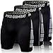 Men's Compression Shorts 3 Pack Quick Dry Sports Tight Shorts Soft Running Pants for Workouts, Training, Gym