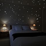 Wandkings Wall Stickers A Starry Night with 250 Stars & Shooting Stars Glow-in-the-Dark