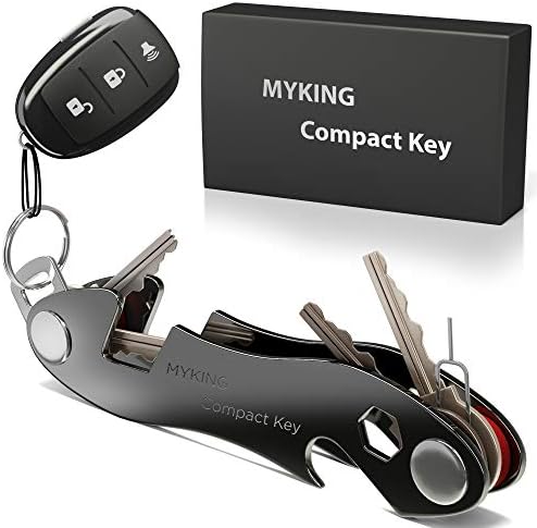 Key Holder Organizer Compact Smart - Keychain up to 16 Keys