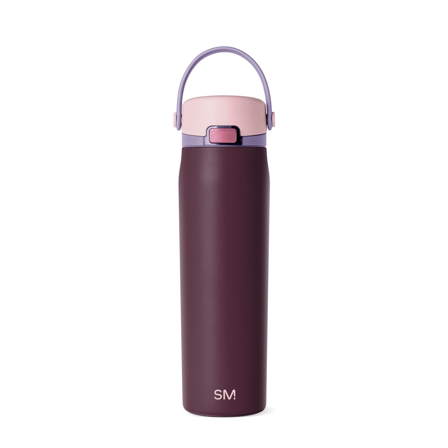 Photo 1 of ***BROKEN LID*** Simple Modern Mesa Sport Water Bottle with Covered Chug Lid | 24oz Cup Holder Friendly Insulated Stainless Steel Bottle for Gym, Sports and Travel | Cherry Wine