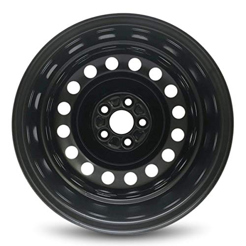 Road Ready Car Wheel For 2009-2019 Toyota Corolla 15 Inch 5 Lug Black Steel Rim Fits R15 Tire - Exac - //coolthings.us