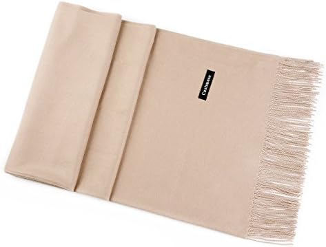 100% Cashmere Scarf Shawl Super Soft and Warm 71" x 28" Shawls for Women and Men