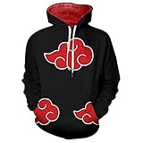 CHENMA Men Naruto 3D Print Pullover Hoodie Sweatshirt with Kangaroo Pocket (Color 17, XXL/US XL)